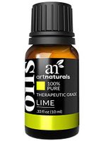 ArtNaturals 100% Pure Lime Essential Oil - (.33 Fl Oz / 10ml) - Undilued Therapeutic Grade - Exhilarate Brighten and Cleanse - for Diffuser, Skin, Body and Perfume
