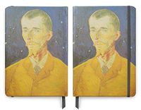 Van Gogh Art - PU (Vegan) Leather A5 Notebook - Lined Pages - Self Portrait