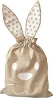 Easter Bunny Sacks - 3 Pack Bunny Ears Easter Bunny Tote - Paint Your Own DIY Bunny Bags - Easter Basket Canvas Bunny Drawstring Totes for Easter Eggs 11.5" x 15" (Large)