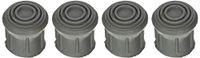 DMI Rubber Walker and Cane Replacement Tips for Stability, 1 Inch, Gray, 4 Count