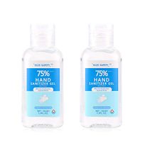 Hand Sanitizer Gel Alcohol Based Hand Wash Gel Quick-drying Water-free Instant Refreshing Hand Soap Gel Disposable for Home Office Traveling (2Pcs, Clear)