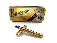 KAWECO Liliput Brass Fountain Pen "Waves" B - Broad Nib