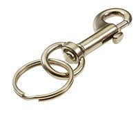 Lucky Line Small Bolt Snap; Nickel Plated, 1 Per Card (44501)