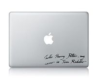 Hello Harry Potter my name is Tom Riddle Apple Macbook Vinyl Sticker Decal
