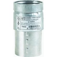 Selkirk Draft Hood Connector Single Wall 3 " #3rv-Dhc Type B Al 500 Deg. F Ul