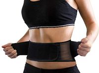 Lightweight Breathable Back Brace - Honeycomb Mesh & Dual Medical-Grade Lumbar Pads for Lower Back Pain Relief, Discreet Design Suitable for Under Clothes - M