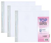 3-PACK - MBI by MCS 12-Inch by 12-Inch Scrapbook Expansion Pages, 6 sheet Count, 12 pages