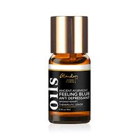 Ancient Ayurvedic Anti Depressant Best Therapeutic Grade Essential Oil for Stress and Anxiety Relief, Positive Mood & Improved Sleep with Bergamot, Lavender, Chamomile, Lemongrass, Rosemary & Herbs