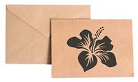 Hibiscus Flower Stationery Note Card Set