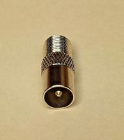 CBK Supply - FP100 Rf Adapter: F-Jack USA-Tvantenna Input to Pal-Male (European Radio-Tv) Out