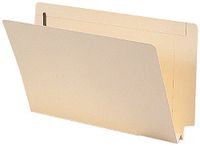 Smead Extra Capacity End Tab Fastener File Folder, Shelf-Master Reinforced Straight-Cut Tab, 2 Fasteners, 1-1/2" Expansion, Legal Size, Manila, 50 per Box (37276)