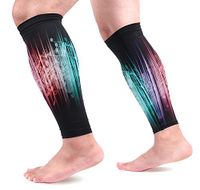 LEVEIS Music Abstract Calf Compression Sleeves 1 Pair, Leg Performance Support for Shin Splint Calf Pain Relief Men & Women Guards Sleeves for Running Cycling