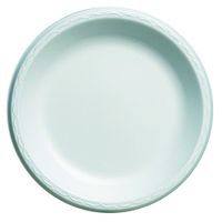 Genpak LAM10 Elite Laminated Foam Plates, 10 1/4" Dia, White, Round, Pack of 125 (Case of 4 Packs)