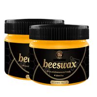 RSLG Wood Seasoning Beeswax Complete Solution Furniture Care Beeswax Home Cleaning Wood Polish and Conditioner Home Cleaning-Wax 80g