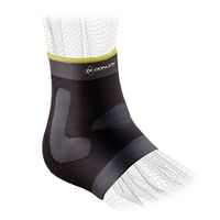 DonJoy Performance Deluxe Knit Ankle Compression Sleeve with J Buttress and Closed Heel for Mild Sprains, Strains, Inflammation, Swelling, Tendonitis, Arthritis - Large