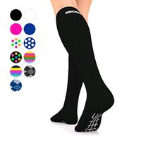 Go2 Compression Socks for Men Women Nurses Runners| Medium Compression Stockings (Black,Medium Single)
