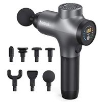 Massage Gun Percussion Deep Tissue Muscle Massager for Pain Relief Portable Body Relaxation Massager Rechargeable for Athletes Quiet Brushless Motor Cordless with 7 Massage Heads 5 Speeds Mebak 3