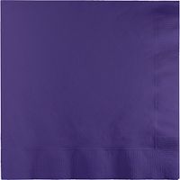 Creative Converting Paper Napkins, 3-Ply Dinner Size, Purple Color, 25-Count Packages (Pack of 5)