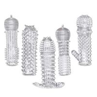 FUNZZY Spike Lockring Cover Pennis Sleeve Extension Enlanger Sax Toy for Men (Random)