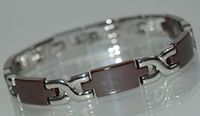 Power Energy Magnet Therapy BRACELET With Strong Magnets (LINK REMOVAL TOOL INCLUDED)- FREE “LED FLASHLIGHT WITH KEY CHAIN” WITH YOUR ORDER - 58BR