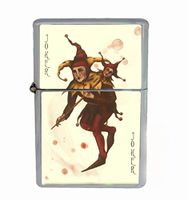 Helo Joker Card Poker Flip Top Oil Cigarette Lighter