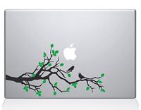 The Decal Guru 0201-MAC-15P-W Birds on a Branch MacBook Decal Vinyl Sticker - 15" MacBook Pro (2016 & Newer)