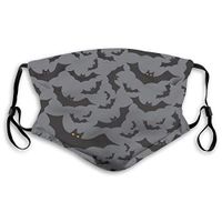 Mouth Masks for Dust Protection Face Mask Washable Earloop Mask Activated Carbon Filter Bat