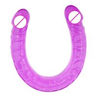 LuJoe 17 inch Comrade Female Double-Headed P'en-NIS - Big Purple