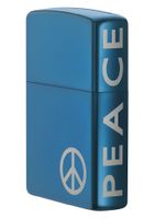 Zippo Peace Sapphire Pocket Lighter