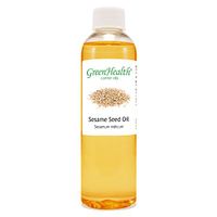 GreenHealth Sesame Seed Oil - 4 fl oz (118 ml) Plastic Bottle w/Cap - 100% Pure Carrier Oil