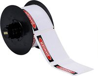Brady B30-25-855-OSHADA Polyester Die-Cut Labels, 4", Black/Red on White