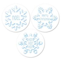 Snowflake Christmas Envelope Seals - Set of 144 93 Designs) Self-Adhesive, Flat-Sheet, 1-1/2" Sticker Seals, By Colorful Images