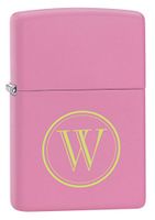 Personalized Zippo Matte Pink Lighter with Free Initial Laser Engraving
