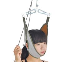ZENGZHIJIE Neck Cervical Traction Device Unit Kit Home Over Door Neck Spinal Decompression Devices Orthopedic Traction Overhead Brace Machine Physical Therapy Set Pain Relief