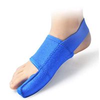 DONGBALA Elastic Bunion Corrector, Adjustable 24H Day Night Protector Sleeves Toe Straightener Hallux Valgus Toe Joint Easy Wear in Shoes for Woman and Man(Blue),rightfoot