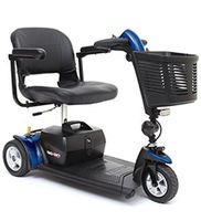 Pride Mobility - Go-Go Sport - Travel Scooter - 3-Wheel - Blue