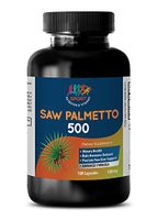 Hair Loss Vitamins for Men - Saw Palmetto 500MG - Saw Palmetto Capsules for Prostate Health - 1 Bottle 100 Capsules