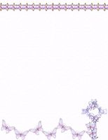 Butterfly Flower Cross Stationery Printer Paper 26 Sheets