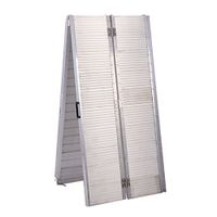 Easy Use Set-up Safety Handicap Ramp Folding 10' Aluminum Wheelchair Elderly, People, Scooter Threshold Portable Mobility Non-Slip Large Bearing Capacity