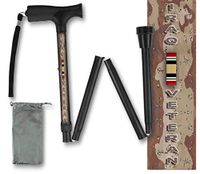 Foldable Walking Cane Military Veteran US Iraq Collapsible Lightweight Travel BFunkyMoblity
