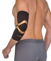 Copper Fit CFPROEL Pro Series Performance Compression Elbow Sleeve, Black with Copper Trim, Medium (Renewed)