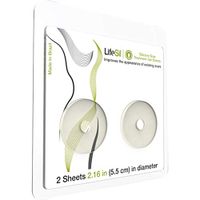 Lifesil Silicone Scar Treatment Gel Sheet - Reduce Appearance of Scars From Accidents, Surgery, Stretch Marks, Burns - Self-adhesive, Durable and Reusable - Diameter disc with 2 sheets