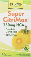 Natural Balance Super Citrimax 750 Mg Supplements, 60 Count