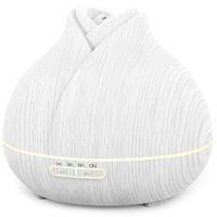 ASAKUKI Premium Essential Oil Diffuser, 400ml Aromatherapy Oil Diffuser with Cool Mist, Waterless Auto Shut-Off Humidifier and 7 Color LED Night Lights for Home Office Baby