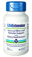 Advanced Olive Leaf Vascular Support with Celery Seed Extract 60 Vegetarian Capsules-Pack-3