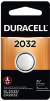 Duracell DL2032 Lithium Coin Battery, 2032 Size, 3V, 230 mAh Capacity (Case of 6)