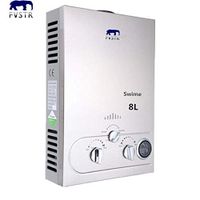 FVSTR-Swime 8L Propane Gas Lpg 2GPM Instant Hot Water Heater Tankless Boiler CE w/Shower ...