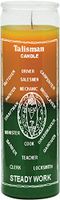 Indio Products Steady Work Gold/Green Candle - Silkscreen 2 Color 7 Day