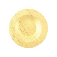 Bamboo Leaf Round Plate Approx 3.5" (9cm)Qty 100