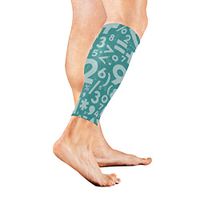 Calf Guard Sleeves Math Linear Mathematics Geometrical Sports Calves Guards Sleeves for Running, Basketball, Baseball, Football
